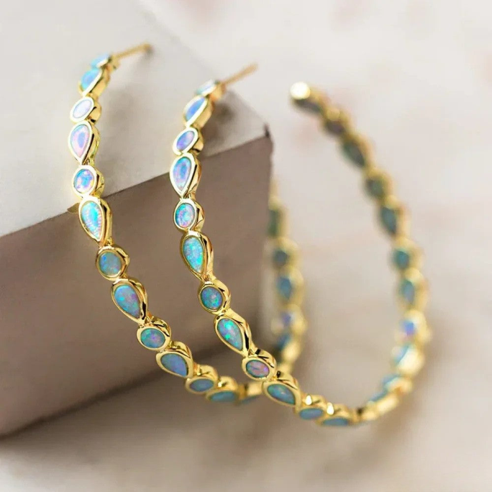 Boucles d'oreilles vintage à anneau