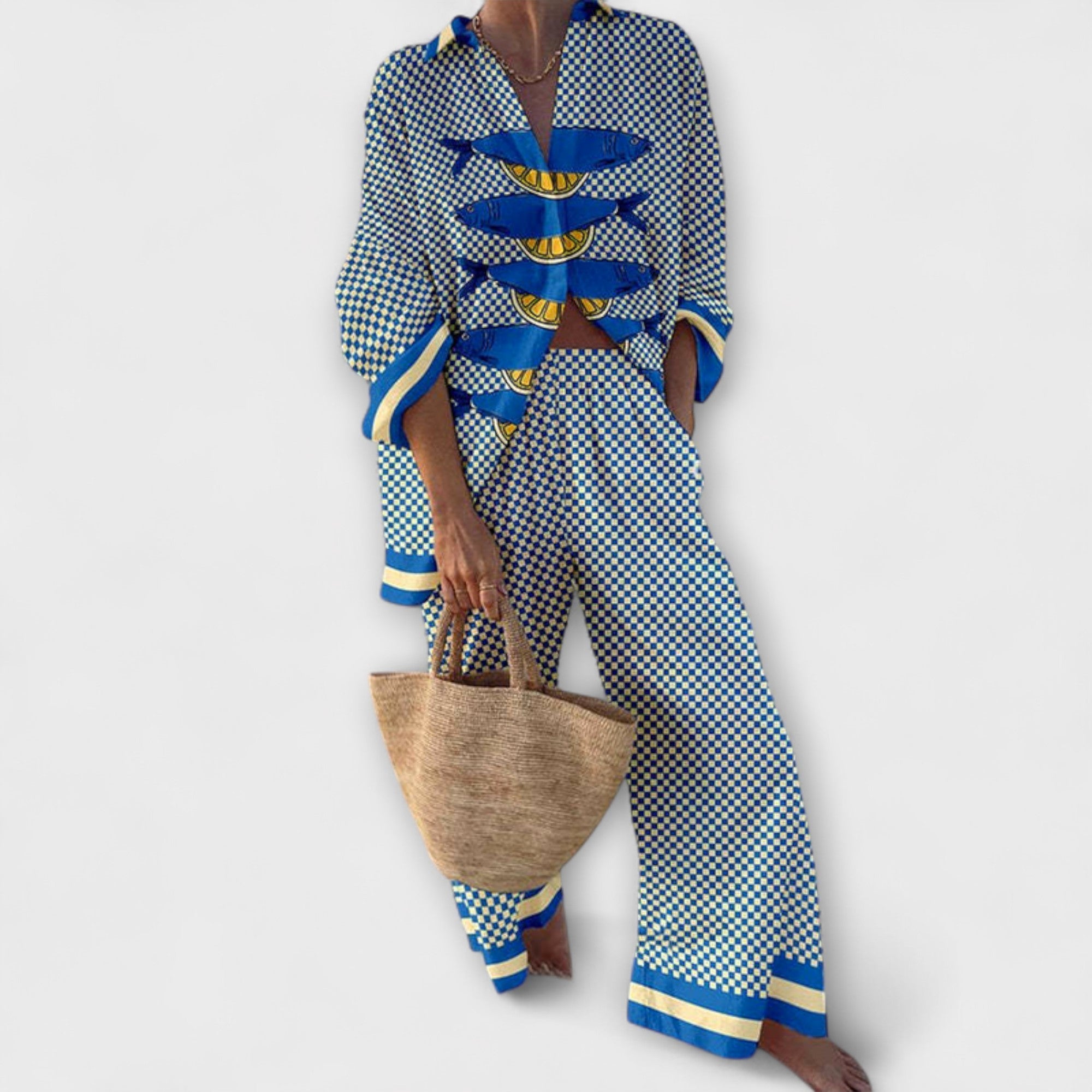 Trivela – Costume avec imprimé citron