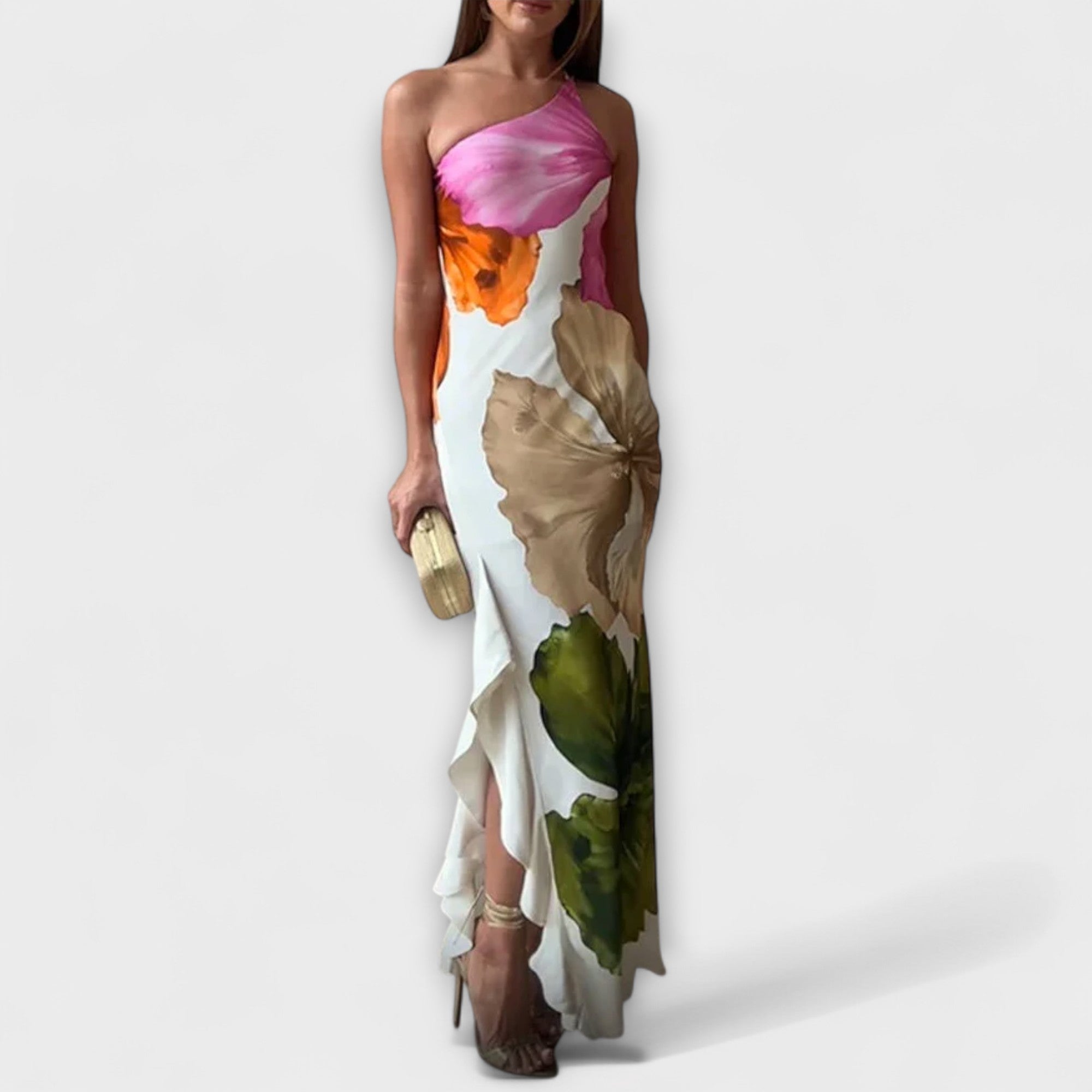 La Sapphire - Robe Maxi Patchwork Élégante