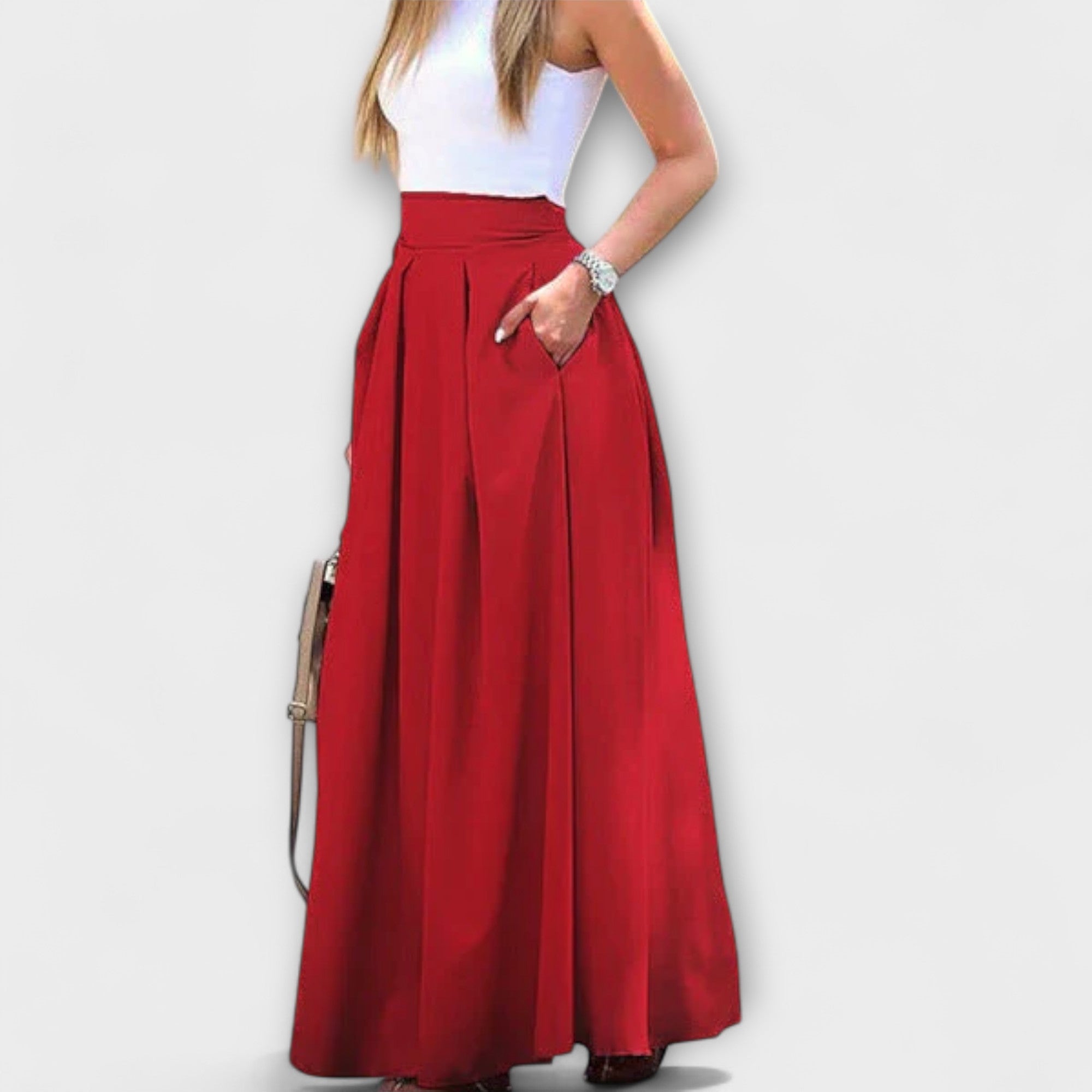 Tzafira – Jupe longue élégante à taille haute