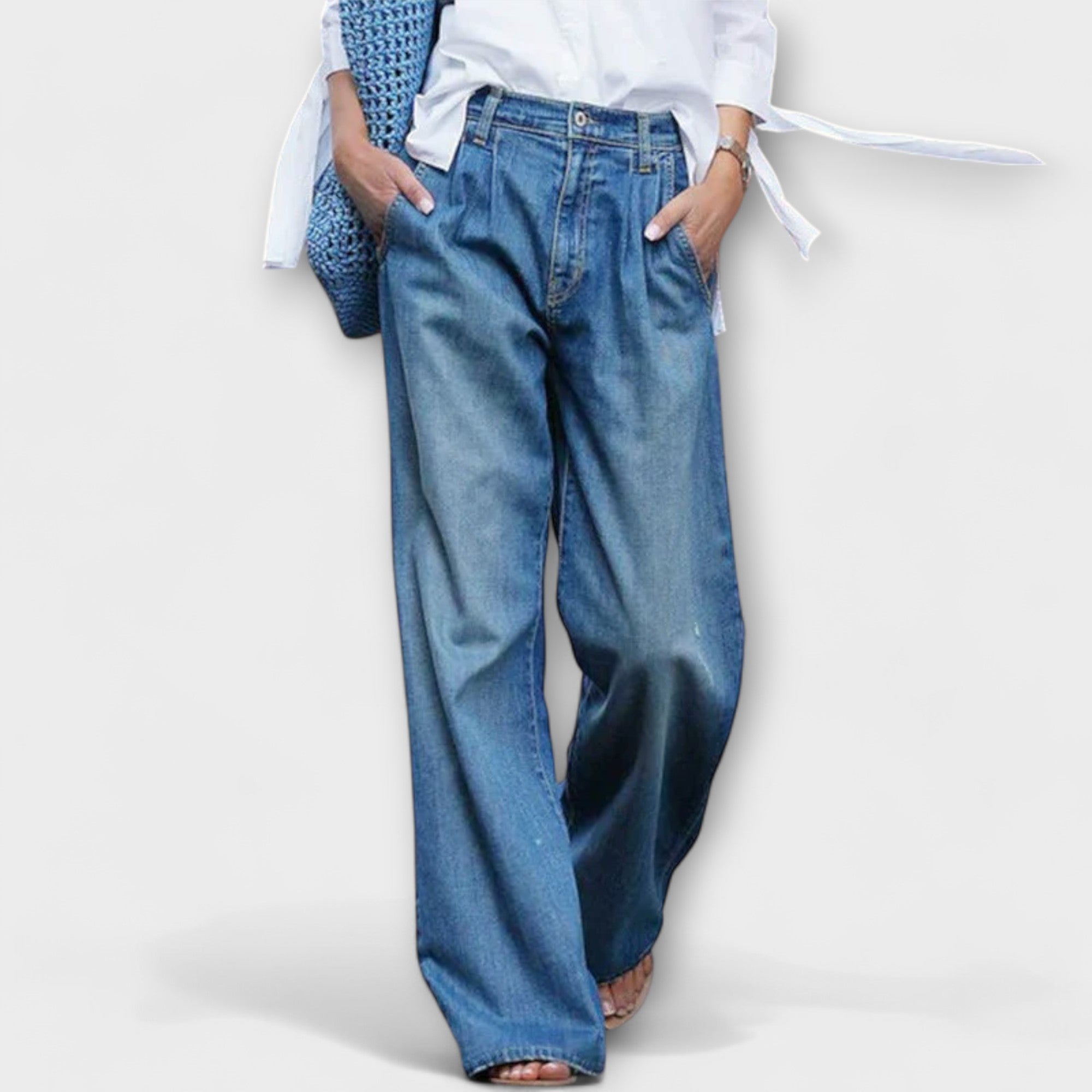 Ava - Jeans av hög kvalitet med vida ben