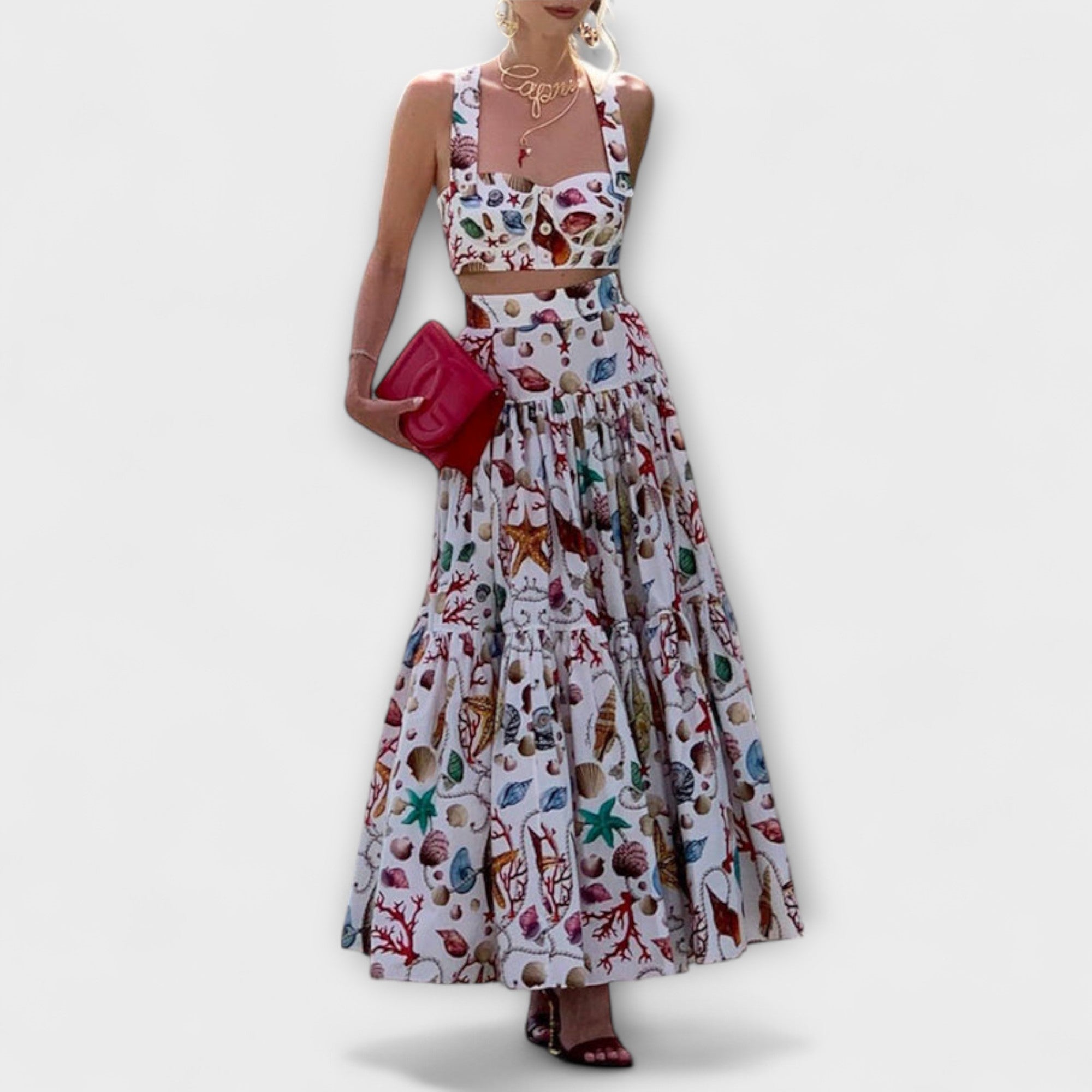 Heather - Elegante Completo Gonna Due Pezzi
