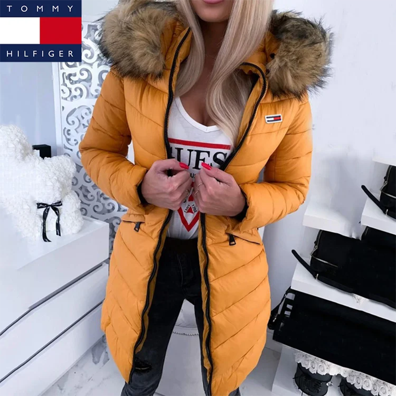 Damska kurtka puchowa z kapturem